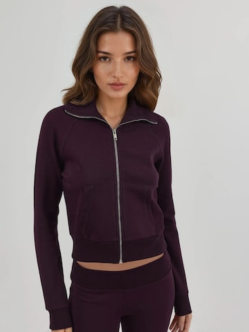 Busem - Casaco meia-estação em roxo: frente