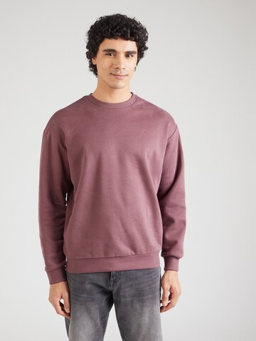 QS - Sweatshirt em roxo: frente