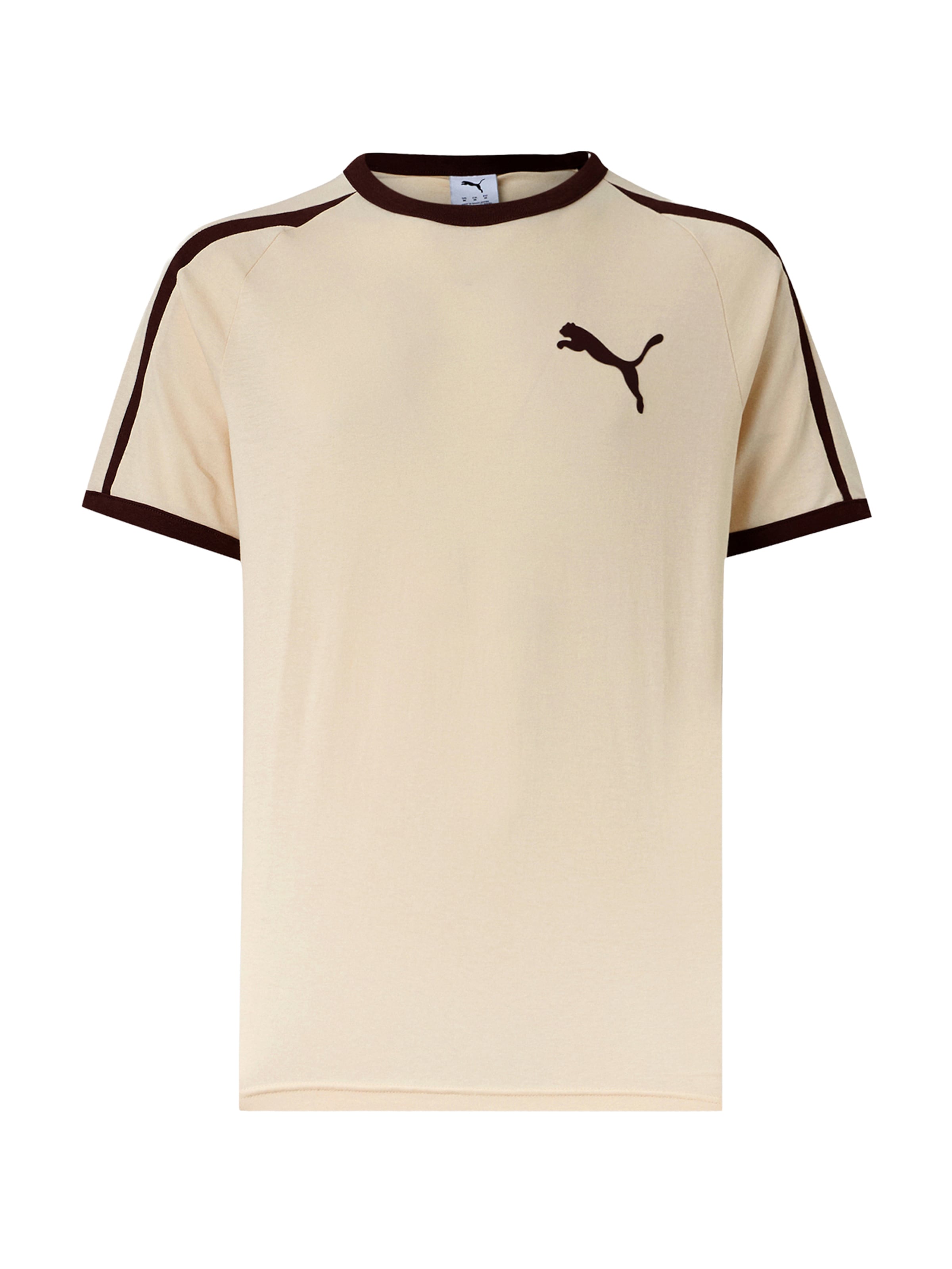 PUMA Μπλουζάκι 'T7 Big Cat Ringer' σε λευκό: μπροστά