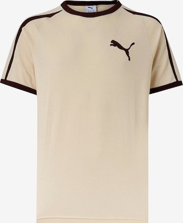 PUMA Paita 'T7 Big Cat Ringer' värissä valkoinen: etupuoli
