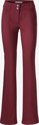 heine Flared Broek in Rood: voorkant