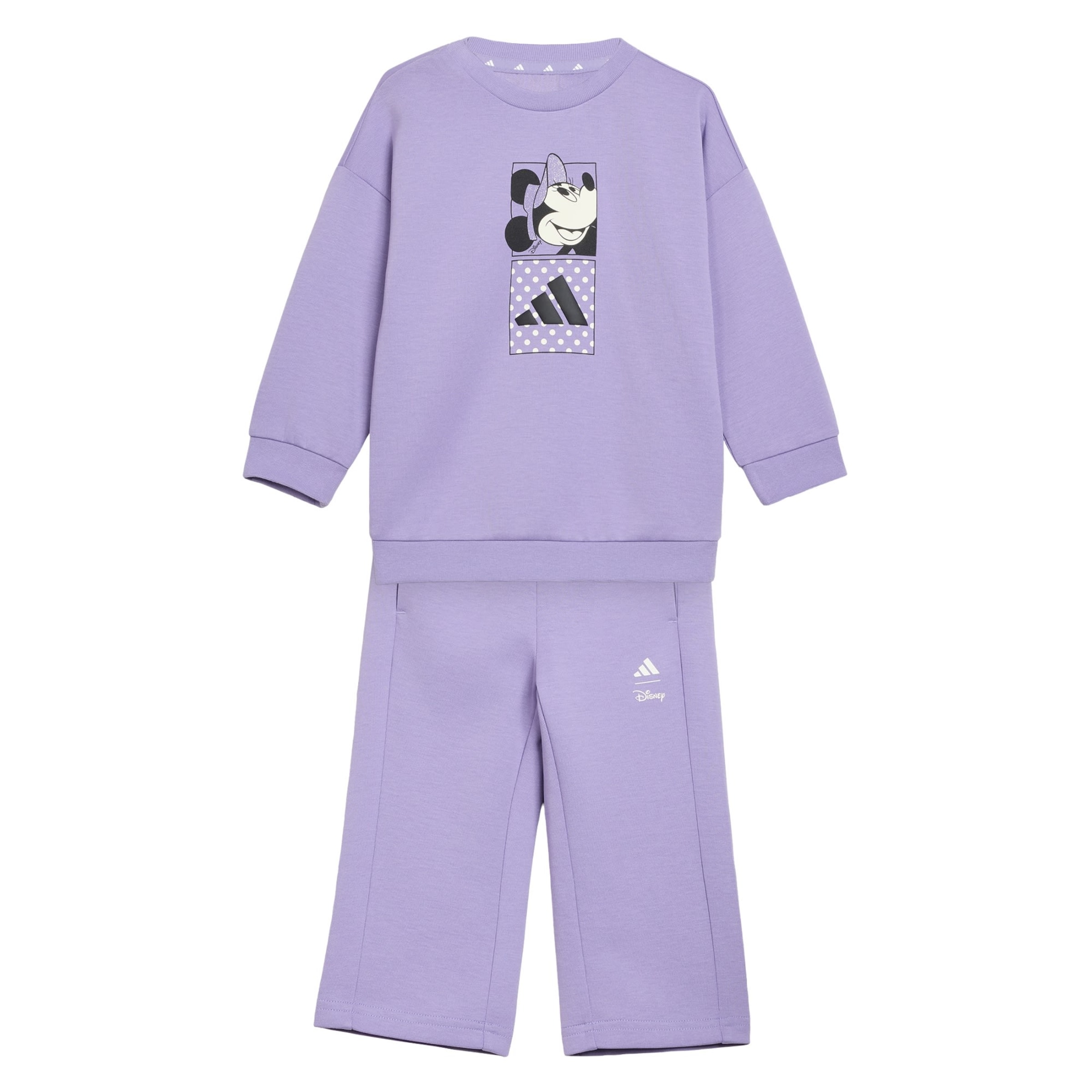 ADIDAS SPORTSWEAR Trainingspak 'Disney Minnie Maus' in Lila: voorkant