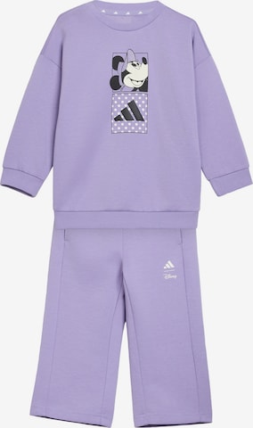 ADIDAS SPORTSWEAR Trainingspak 'Disney Minnie Maus' in Lila: voorkant