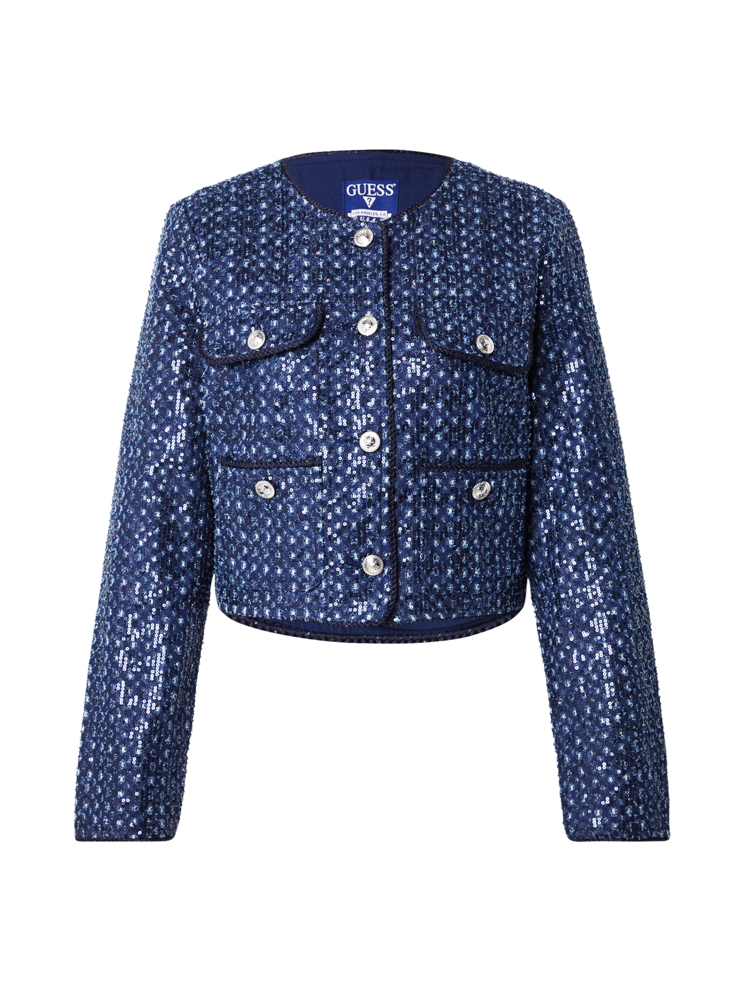 GUESS Välikausitakki 'Elisa' värissä sininen: etupuoli