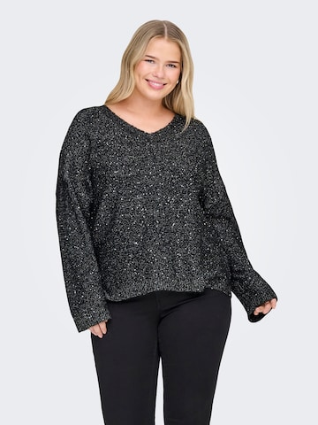 ONLY Carmakoma Svetr 'CARARIZONA' – černá: přední strana