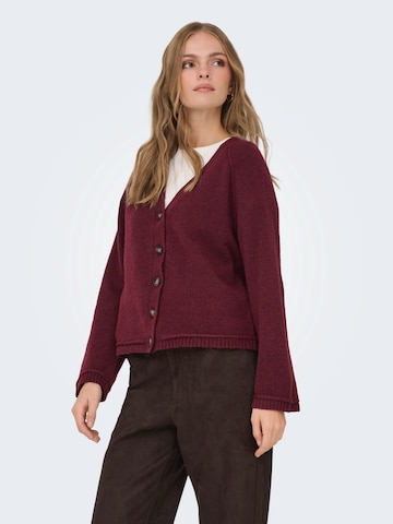 ONLY Knit cardigan 'ONLHAZEL' in Red: front