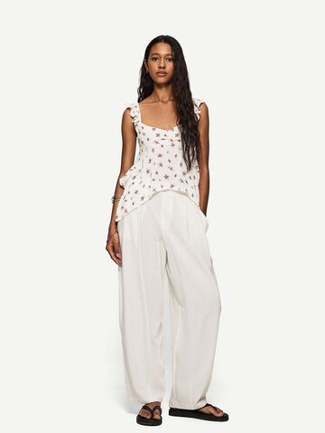 Bershka Top - fehér: elől