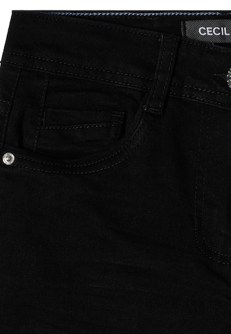 CECIL Regular Jeans in Schwarz