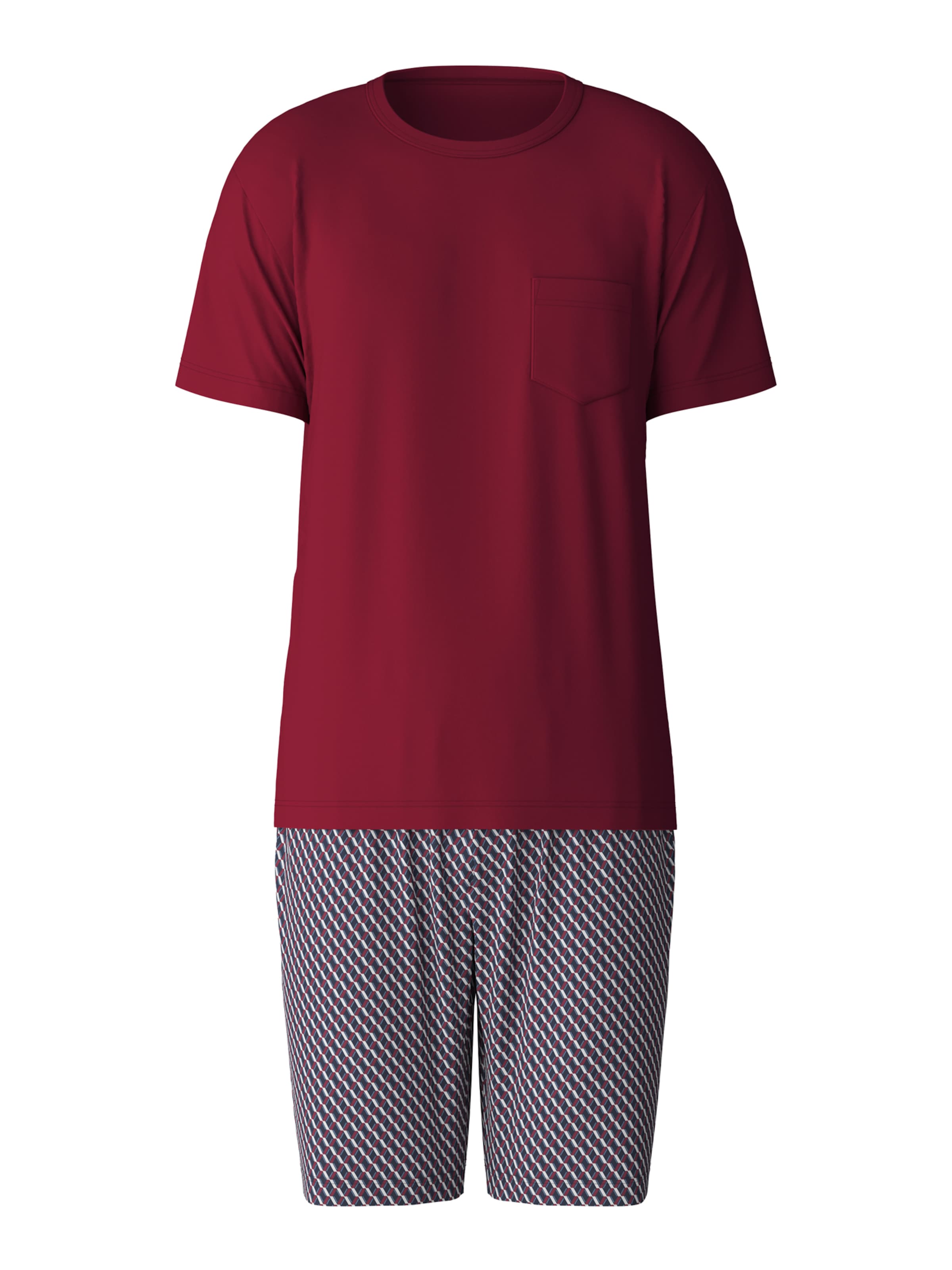 CALIDA Pyjamas kort i röd: framsida