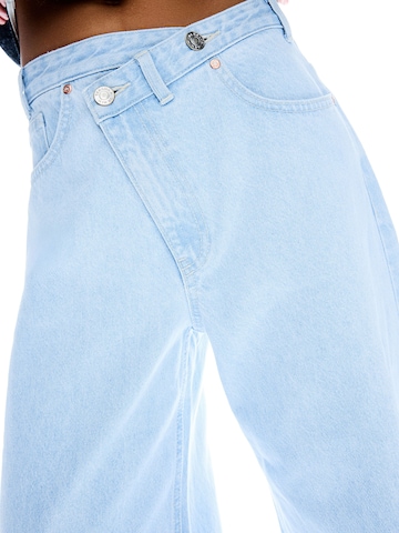 BershkaWide Leg/ Široke nogavice Traperice - plava boja