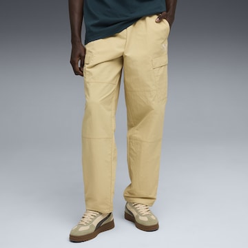 PUMA Regular Cargohose 'WARDROBE ESS' in Gelb: Vorderseite