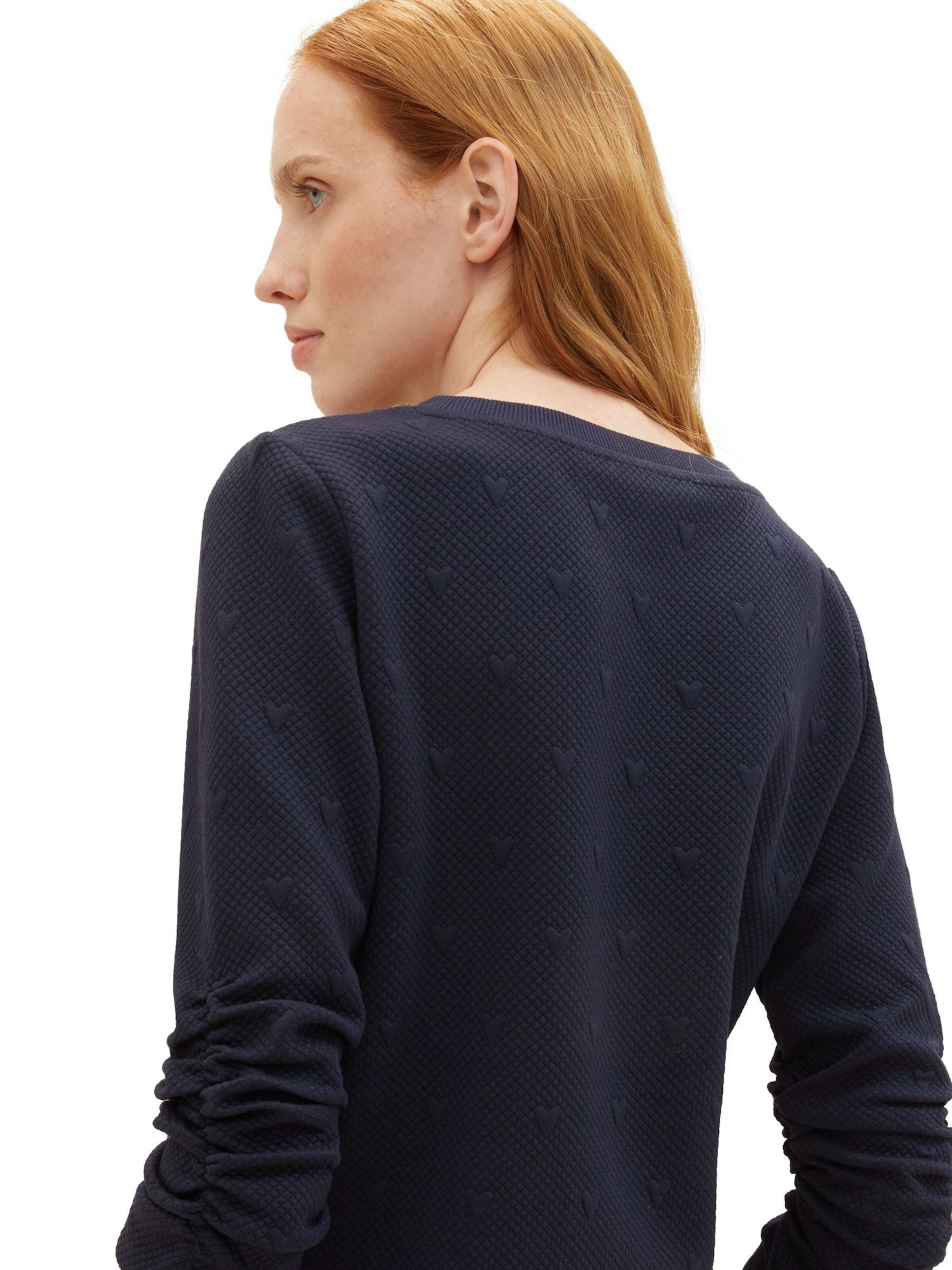 TOM TAILOR Sweatshirt i blå