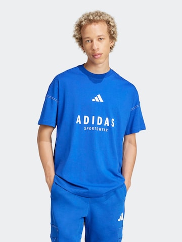 ADIDAS SPORTSWEAR Koszulka funkcyjna w kolorze niebieski: przód