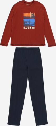 SCHIESSER Pajamas in Brown: front