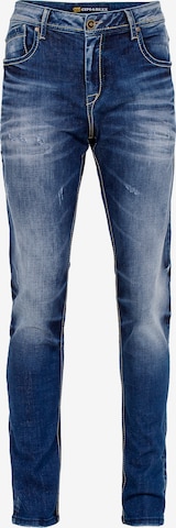 CIPO & BAXX Slimfit Jeans in Blauw: voorkant