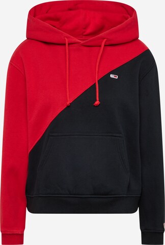 Tommy Jeans - Sweatshirt em vermelho: frente