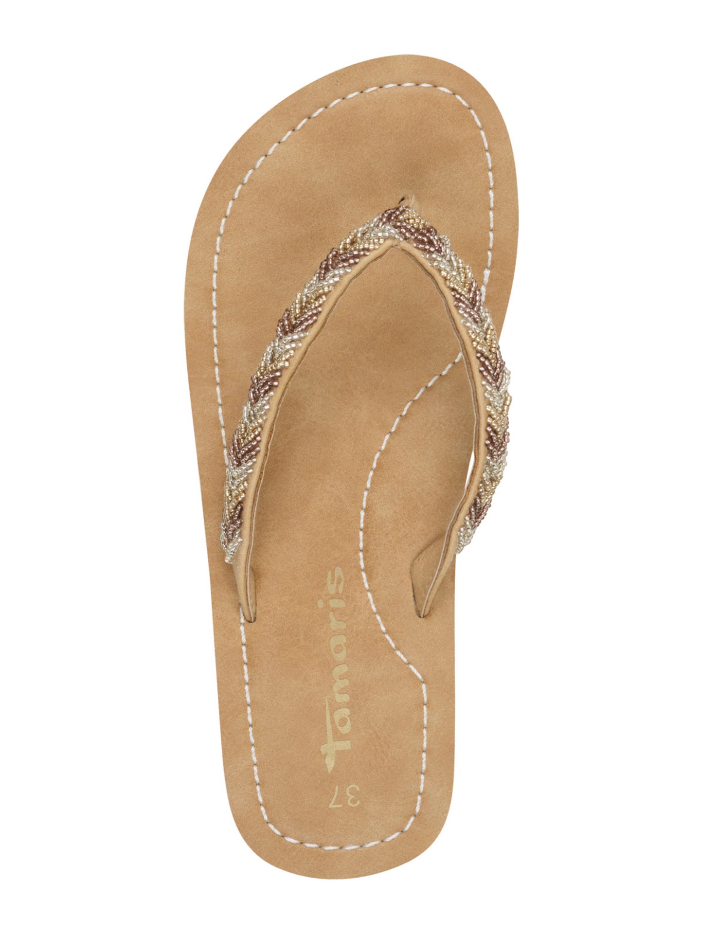 Flip-flops de la Tamaris pe maro