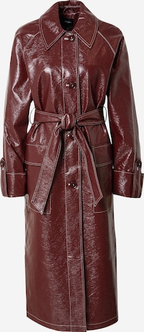 Nasty Gal Between-Seasons Coat in Red: front