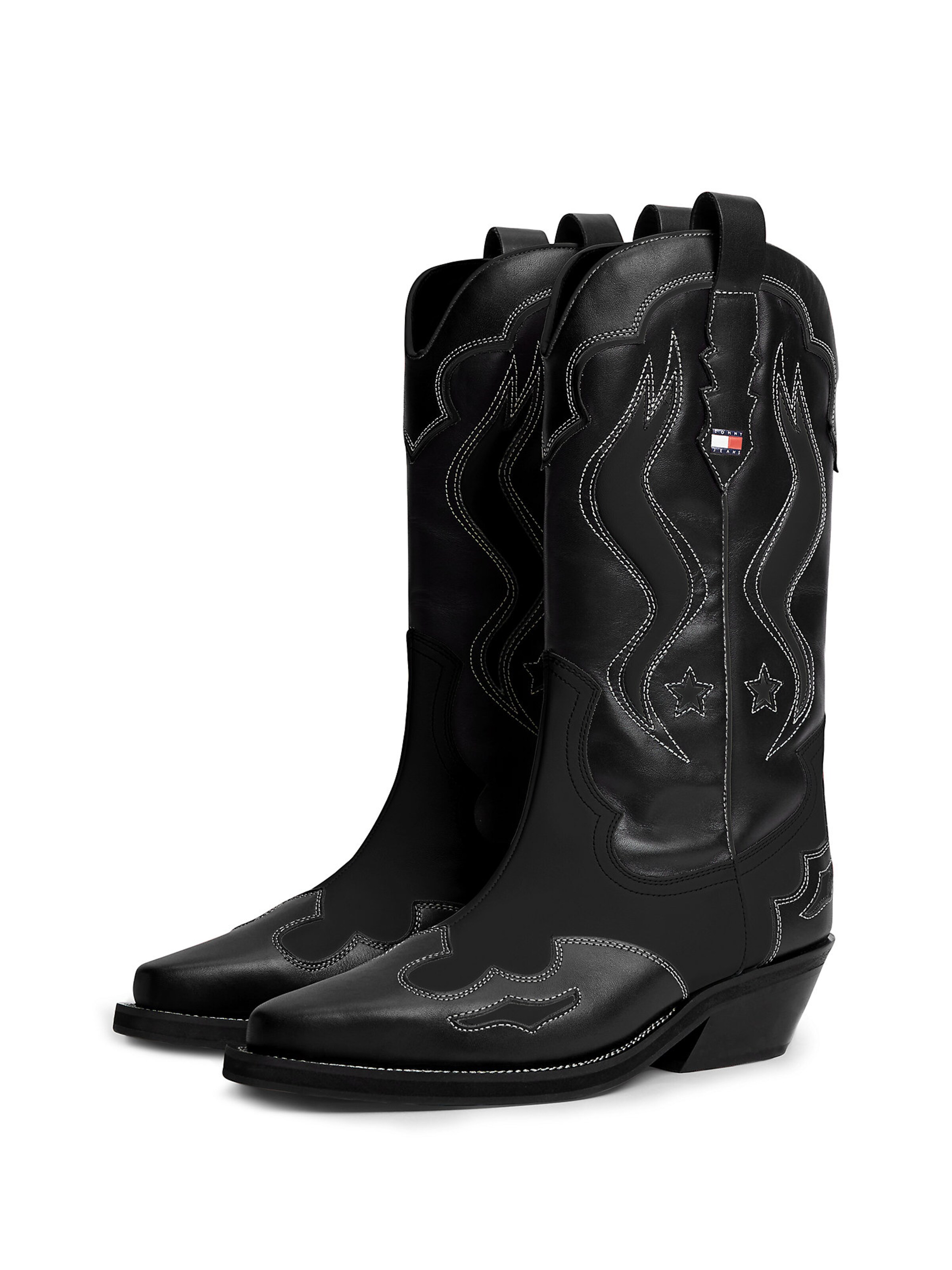 Bottes de cowboy Tommy Jeans en noir