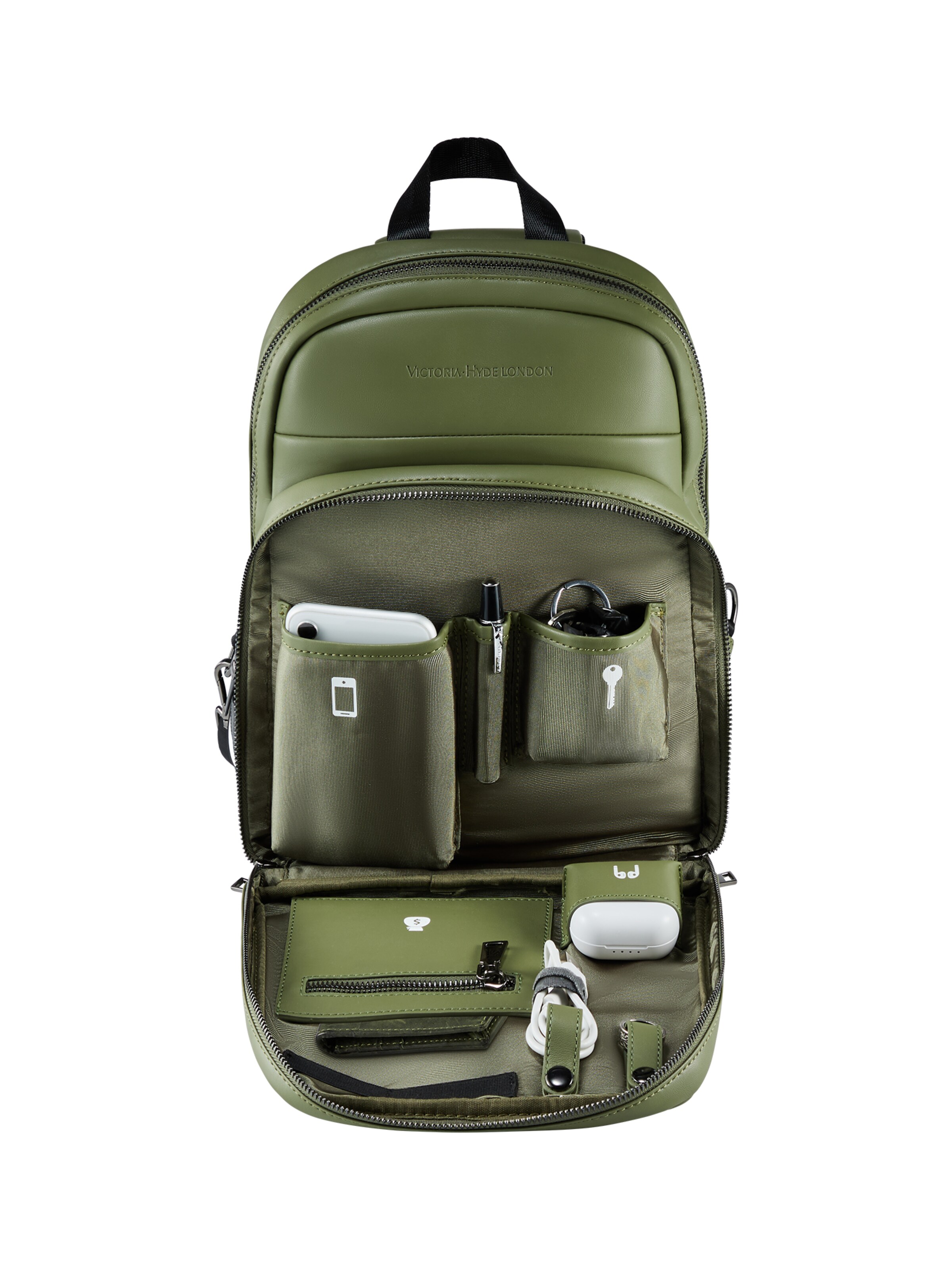 Victoria Hyde Skuldertaske 'Bowen' i grøn