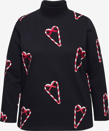 Pull-over Ulla Popken en noir : devant