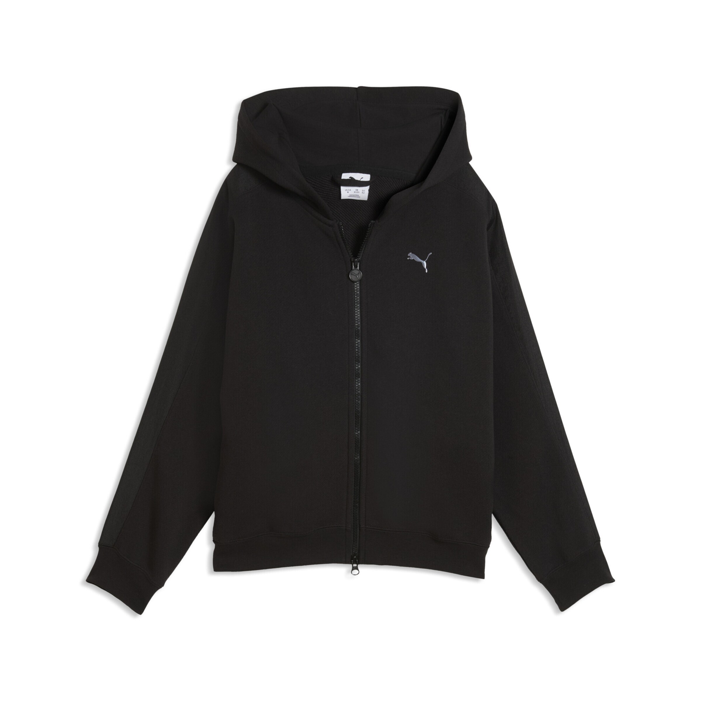 PUMA Sweat jacket 'T7 Midnight Shadow' in Black: front