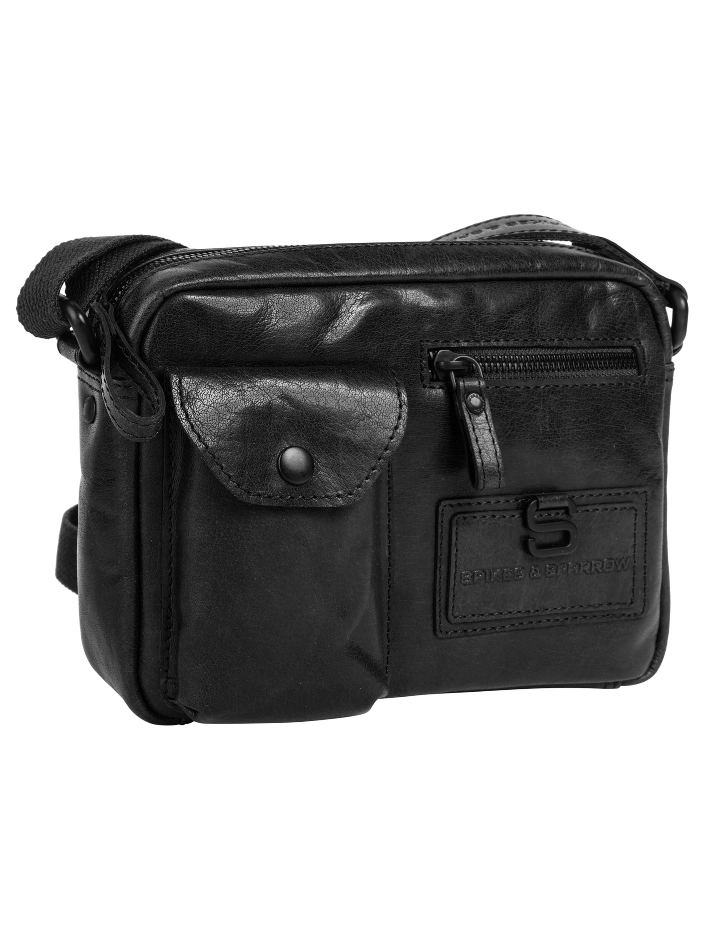 Spikes & Sparrow - Bolso de hombro 'CROSS BODY' en negro
