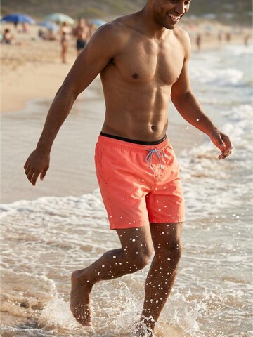 Happy Shorts Swimming shorts 'HAPPY SHORTS Men`s Beach shorts Beach pants Shorts neon red S - XXL' in Red: front