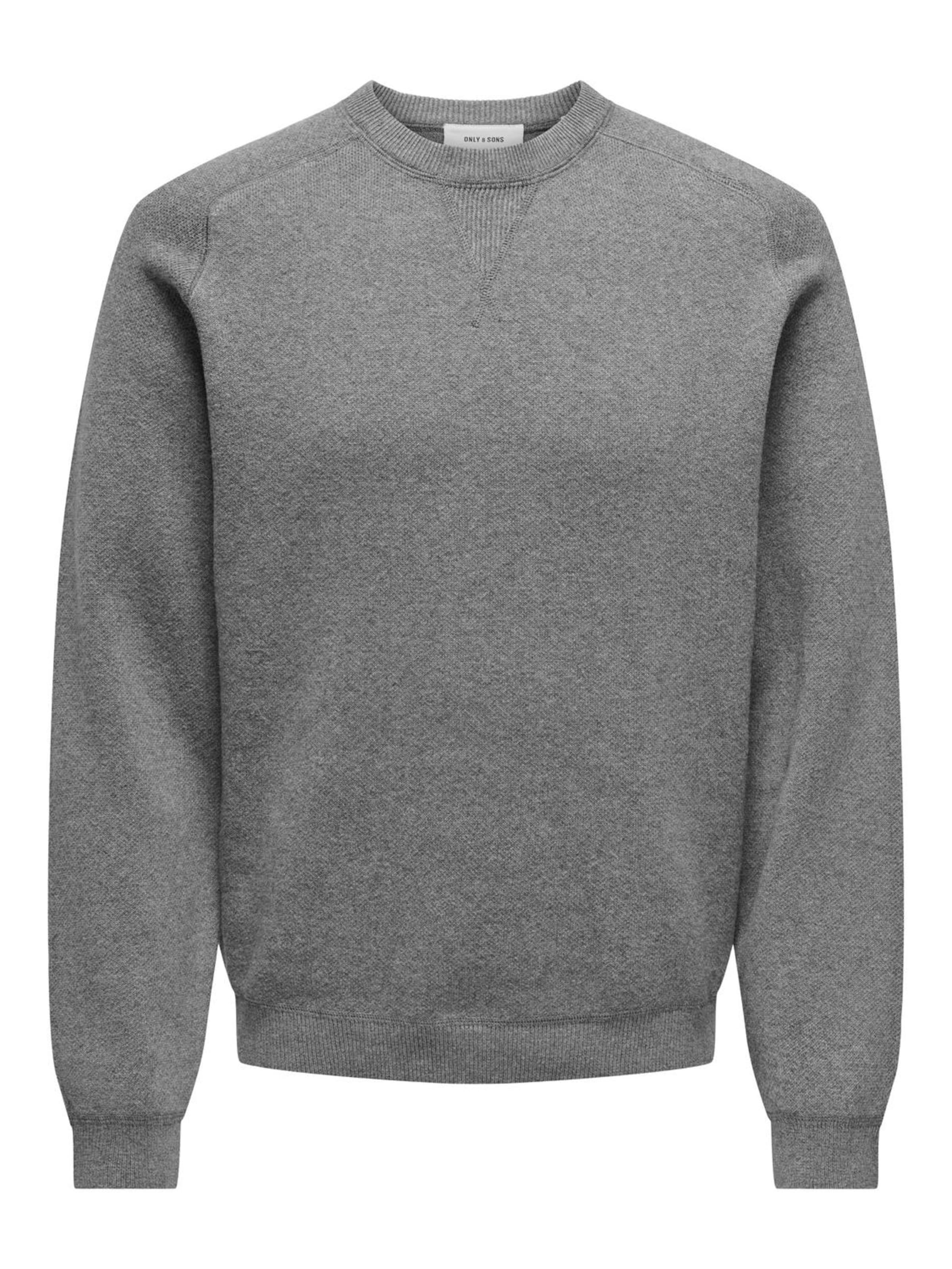 Only & Sons Pullover 'ONSPIN' in Grau: Vorderseite