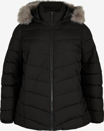 Veste d’hiver 'Cajulia' Zizzi en noir : devant