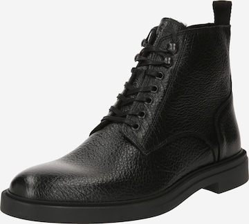 BOSS Black Boots med snörning 'Calev' i svart: framsida