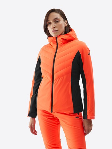 4F Sportovní bunda – oranžová: přední strana