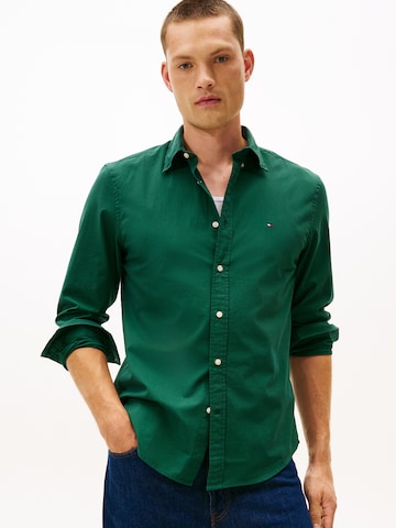 Regular fit Cămașă 'FLEX' de la TOMMY HILFIGER pe verde: față
