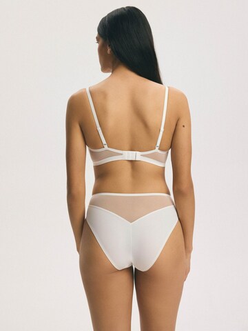 Push-up Reggiseno 'Push-up-BH Basic, ohne Bügel, Plunge-Dekolleté' di ESOTIQ in beige