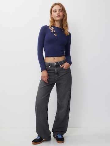 Pull&Bear Тениска в синьо