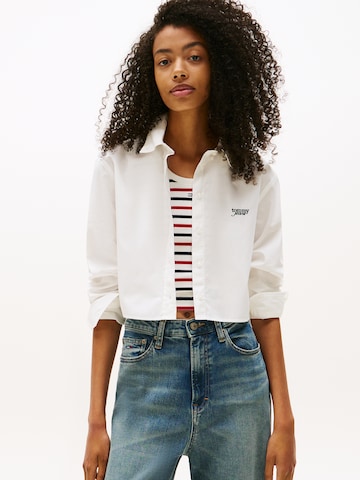 Tommy Jeans - Blusa en blanco: frente