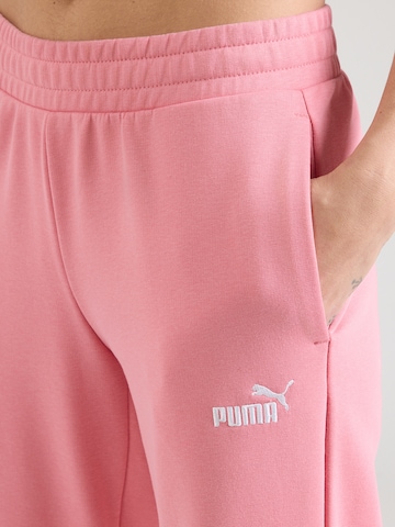 PUMA Ohlapna forma Športne hlače 'ESS No. 1' | roza barva