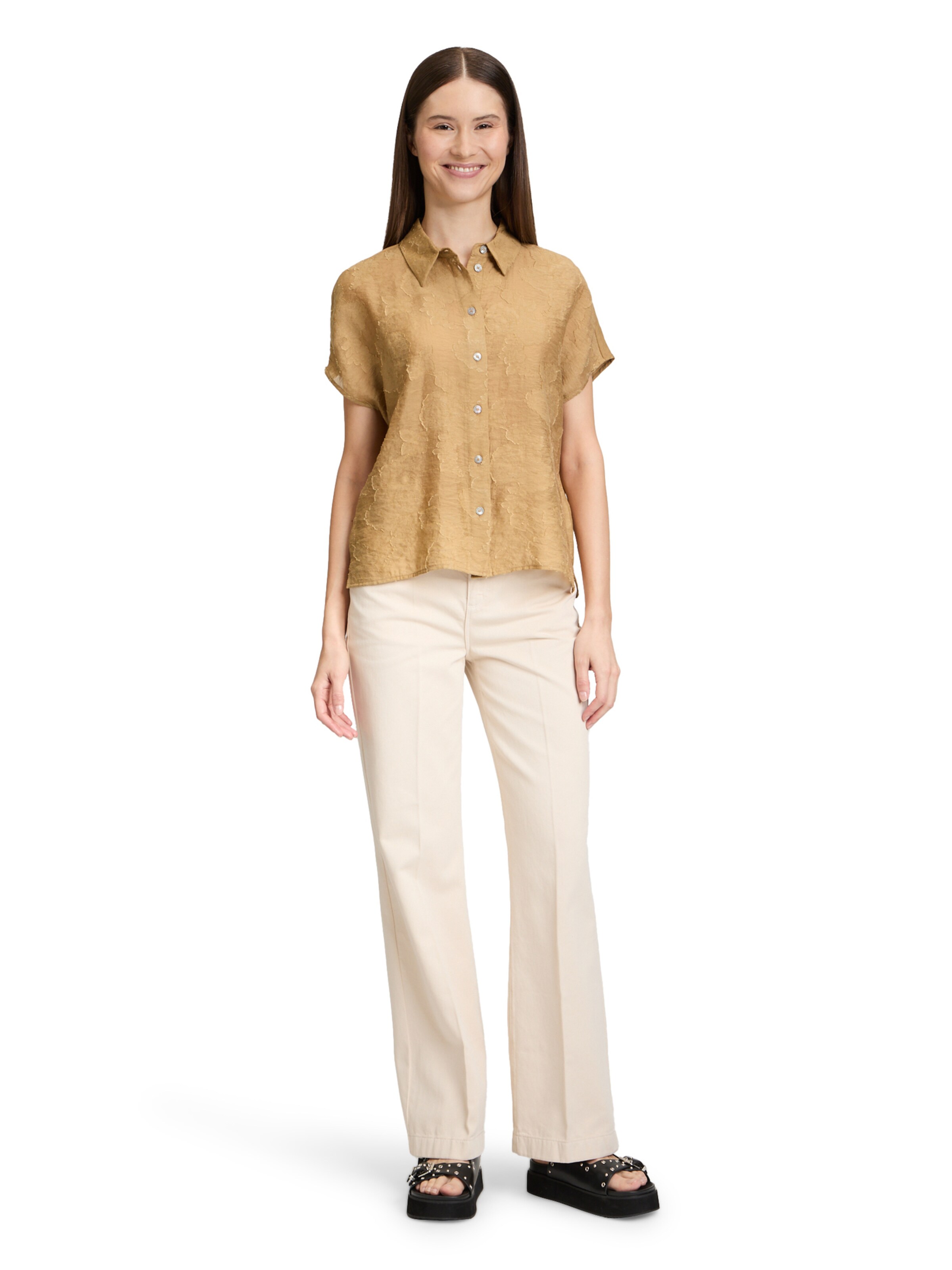 Cartoon Blouse in Beige