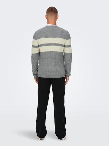 Only & Sons Pullover 'Sazlo' in Grau