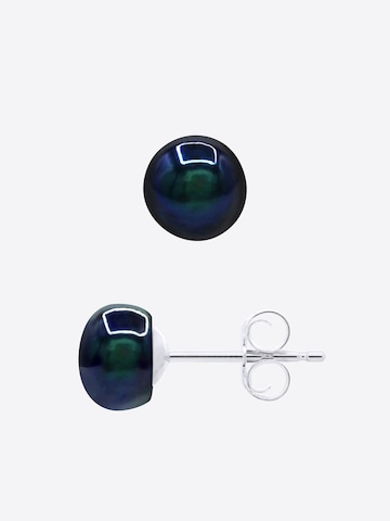 Boucles d'oreilles 'PASSY' Ateliers Saint Germain en noir : devant