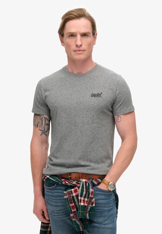 Superdry Shirt 'Essential' in Grey: front