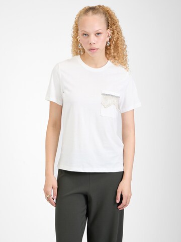 T-shirt 'ONLTRIBE' ONLY en blanc : devant