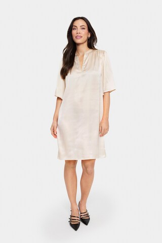 SAINT TROPEZ Shirt dress 'Safina' in Beige