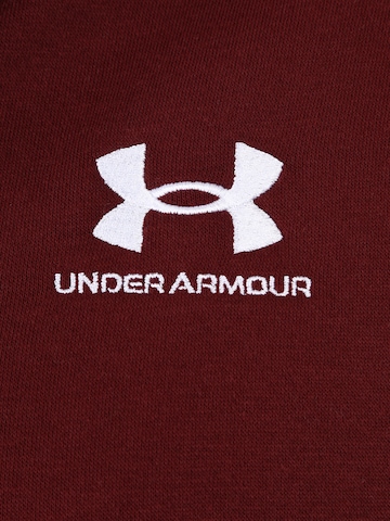 UNDER ARMOUR Athletic Zip-Up Hoodie 'Essential' in Red