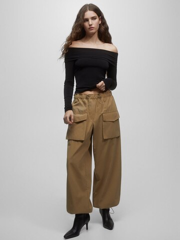 Pull&Bear Tričko – černá