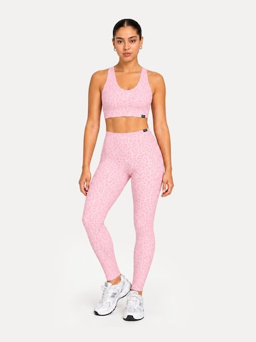 Skinny Leggings ' Velvara ' Smilodox en rose