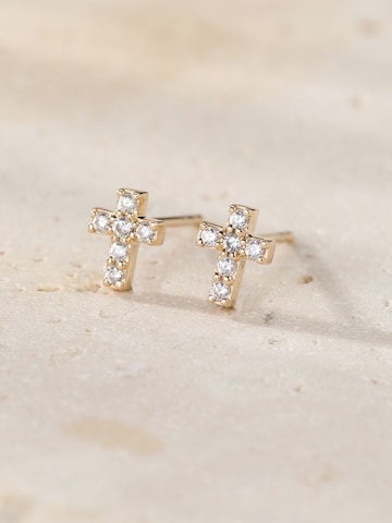 Dear Me Earrings 'Grace Cross' in Gold