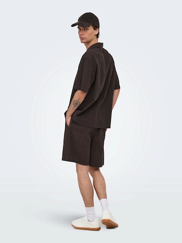 Coupe regular Chemise 'ONSCRUZ' Only & Sons en noir