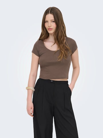 ruda ONLY Marškinėliai 'ONLMADISON': priekis