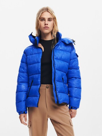 Desigual Winter jacket in Blue: front